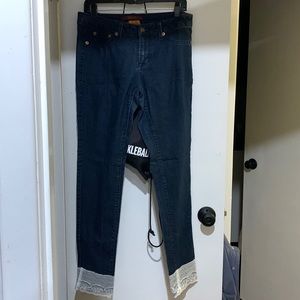 DOMAINE BRAND JEANS- with added lace detail